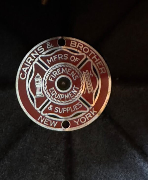 Cairns 5a Leather San Antonio Firefighter Helmet New York Double Rivet. - Image 7