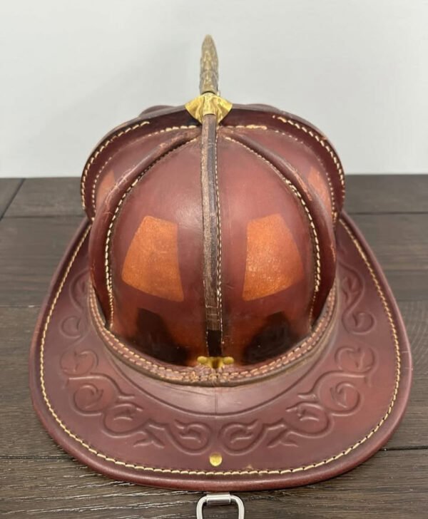 2019 Cairns N5A New Yorker Natural Leather Fire Helmet - Image 3