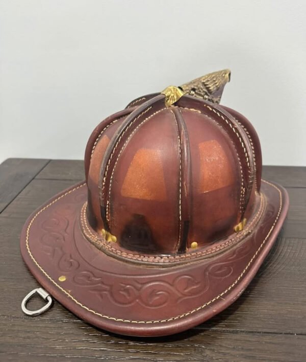 2019 Cairns N5A New Yorker Natural Leather Fire Helmet - Image 4