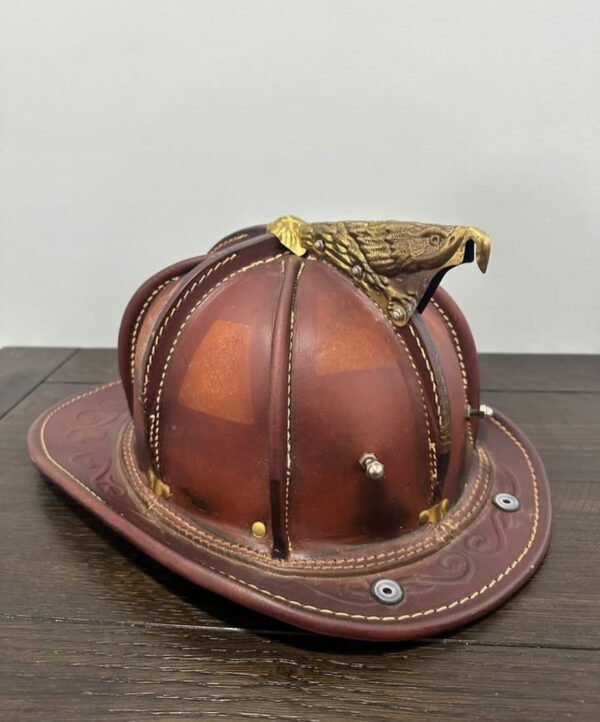 2019 Cairns N5A New Yorker Natural Leather Fire Helmet - Image 5