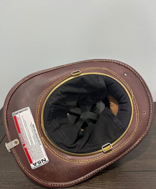 2019 Cairns N5A New Yorker Natural Leather Fire Helmet - Image 6