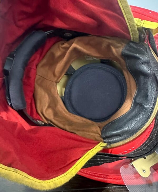 Cairns N5A New Yorker Leather Fire Helmet. - Image 8