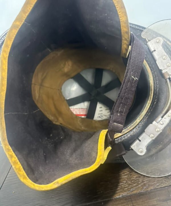 Cairns N6A Sam Houston Leather Fire Helmet. – MFG 2004 – Good Condition - Image 6