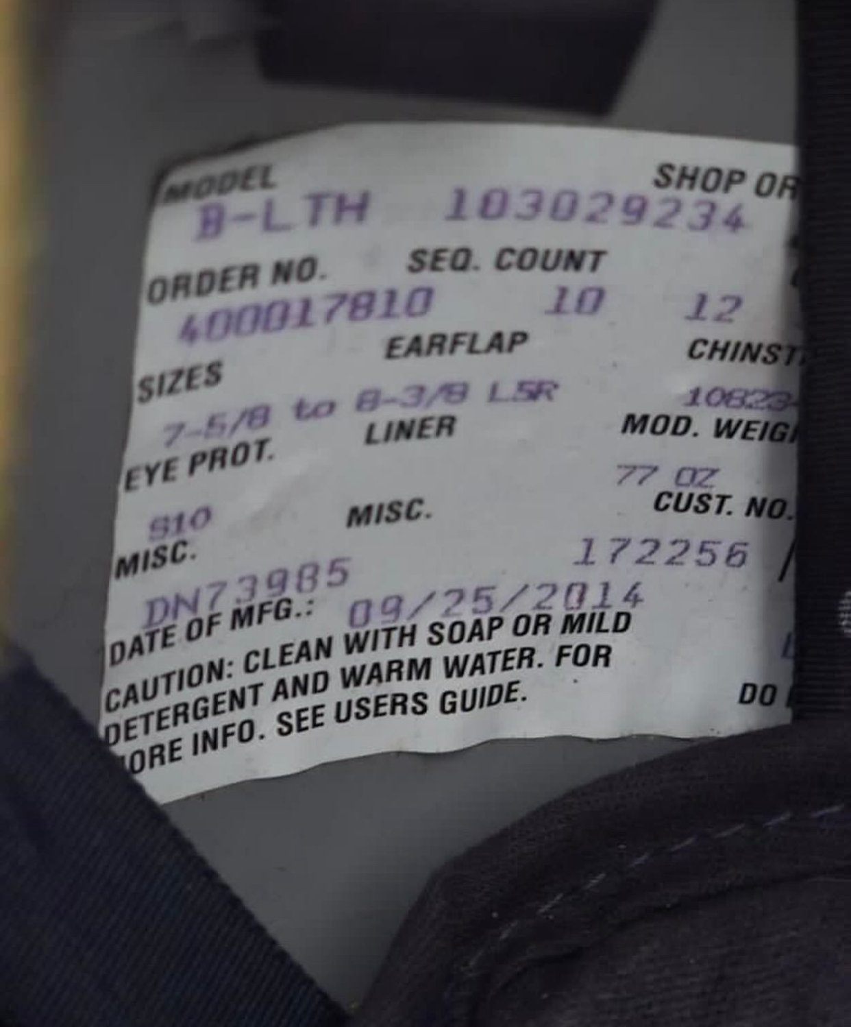 Cairns N6A – Large – MFG 2014 – Good Condition - Image 9