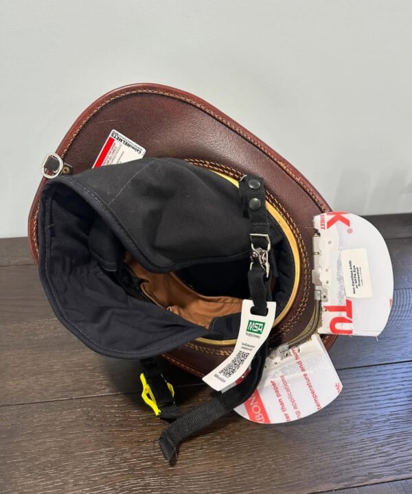 NEW Cairns N5A New Yorker Leather Fire Helmet. - Image 6