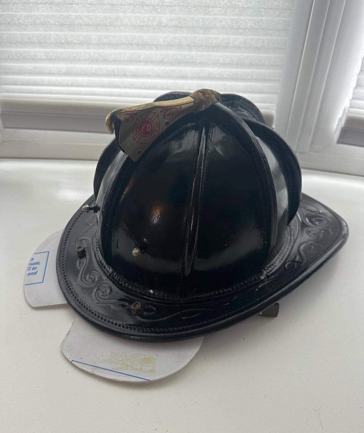Cairns N6A Leather Fire Helmet.