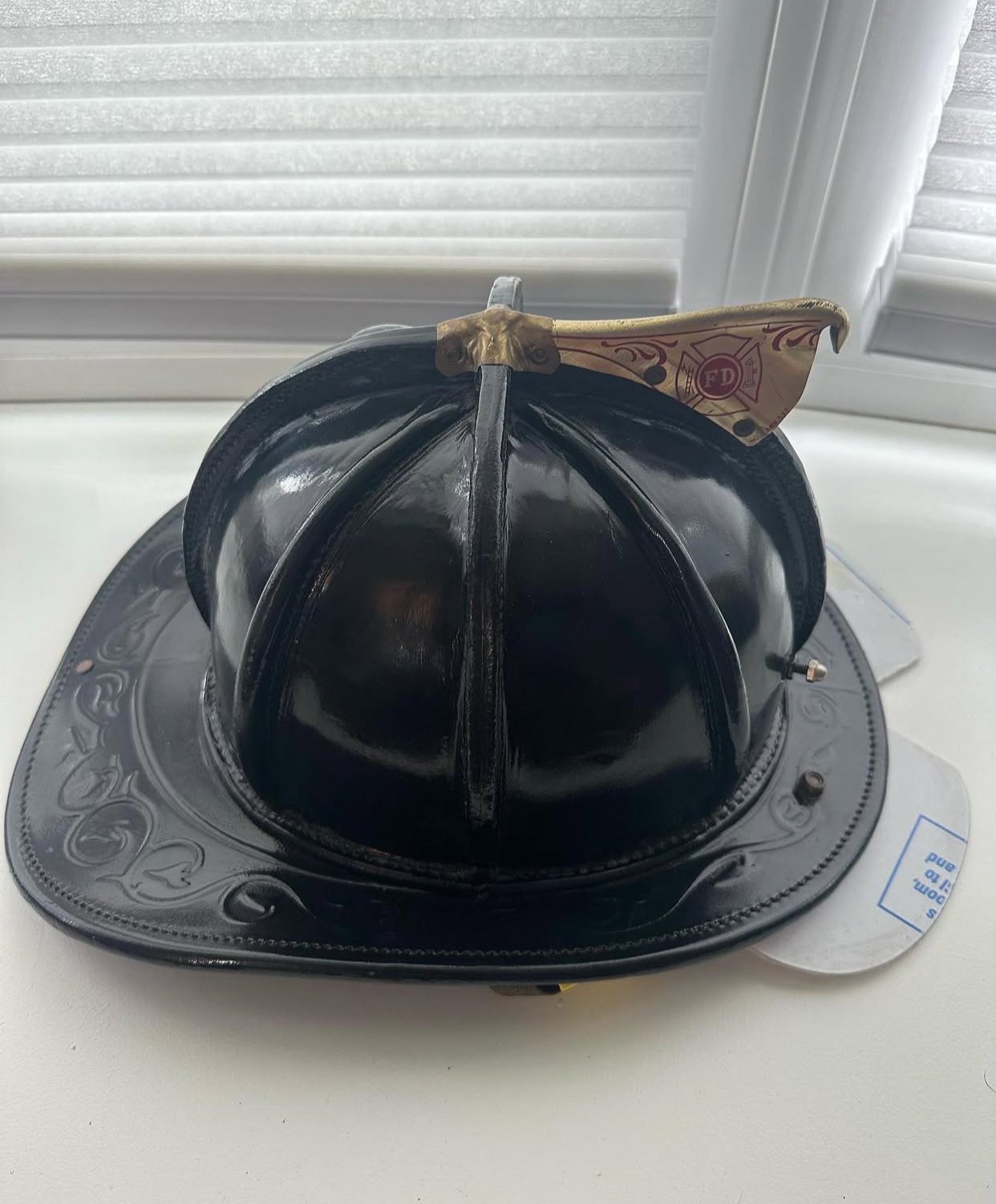 Cairns N6A Leather Fire Helmet. - Image 5